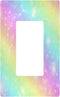 The Unicorn Galaxy Sky With Rainbow Pastel Clouds Wall Plate Cute Bright Candy Sky Wallplates Electrical Outlet Covers 1 Gang Switch Plates For Li...