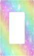 The Unicorn Galaxy Sky With Rainbow Pastel Clouds Wall Plate Cute Bright Candy Sky Wallplates Electrical Outlet Covers 1 Gang Switch Plates For Li...
