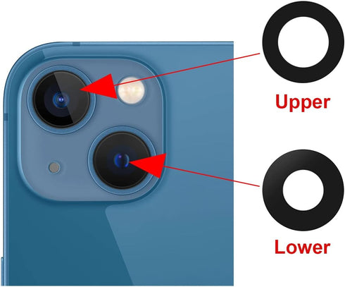 OEM Rear Back Camera Glass Lens Replacement for iPhone 13 and iphone 13 mini with Pre-Installed Adhesive and Repair Tool Kit...