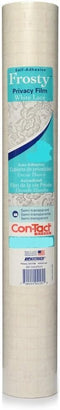 Con-Tact Brand Creative Clear Covering, Versatile and Self-Adhesive Shelf Liner, Semi-Transparent Privacy Film, Protective Clear Vinyl, 18'' x 9',...