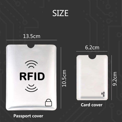 fancyfree RFID Blocking Sleeves, Identity Theft Prevention RFID Credit Card Holders Smart Slim Design Card Covers, Perfect for Wallet, Puerse, Pas...