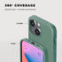 Compatible with iPhone Cover 13 Case Silicone with Screen Protector - Green...