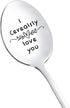 I Cerealsly Love You Gift Spoons for Husband Wife Christmas Birthday Gifts for Boyfriend Girlfriend Anniversary Valentine's Day Gift for BF GF Cer...
