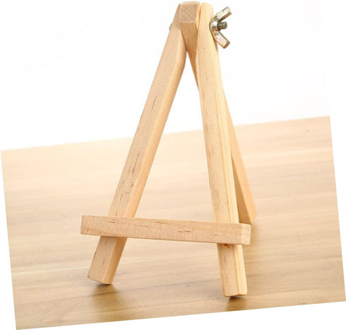 1pc Picture Frame Holder Stand Card Stand Canvas Stand Desktop Stand Photo Holders Table Tripod Natural Wood Frame Mini Tripod Easel Photo Frame P...