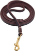 4FT / 5FT / 6FT Geninue Leather Leash for Small to Medium Dogs Training and Walking - Color Black/Brown (4FT, Brown)...