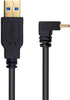 Poyiccot USB Type C 90 Degree Cable 3.3feet/1m, Up & Down Angle USB 3.0 A to USB C Fast Charging Cable for Samsung Galaxy, Tablets and More......