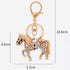 Hyning horse shape Women and Grils Opal Keychain/car Key Pendant...
