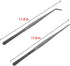 2 Pcs 12 Inch Silver Long Handle Stainless Steel Straight and Curved Tweezers Nippers, Set with Serrated Tips Comfortable Ridged Handle for Garden...