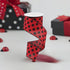 Craig Bachman 2.5" Medium Polka Dots: Red & Black (10 Yards) Durable Fabric Wired Edge for Crafting, Elegant Floral Arrangements, Gift Wrapping, a...