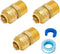 SUNGATOR 1/2 Inch x 3/4 Inch MNPT Adapter, No Lead Brass Push-to-Connect Plumbing Fittings to Connect PEX, Copper, CPVC, With A Disconnect Clip an...