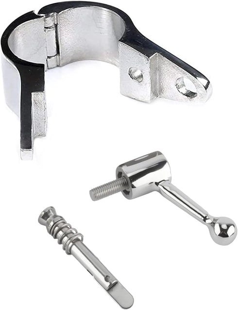 Bimini Top Rail Mounts Hinge 1 Inch w/Boat Pin Quick Release Bimini Top Hardware Stainless Steel Pair...