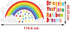 Bamsod Rainbow Wall Sticker Kids Wall Decal Art Girls Star Bedroom Nursery Home Decor 16.5x32.6 inch...