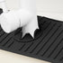 Big Size Kitchen Sink Splash Guard, 24in Faucet Mat Splash Catcher, Handle Drip Catcher Tray, Multipurpose for Kitchen Dish Drying Mats Sponge Hol...