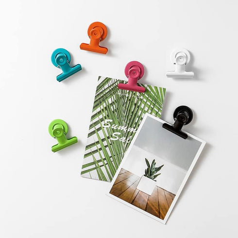 Magnetic Clips,16pcs Magnetic Metal Clips,Refrigerator Magnets Clips Whiteboard Wall Fridge Magnetic,Clip Magnets,Cute Magnets Metal Clip for Hous...