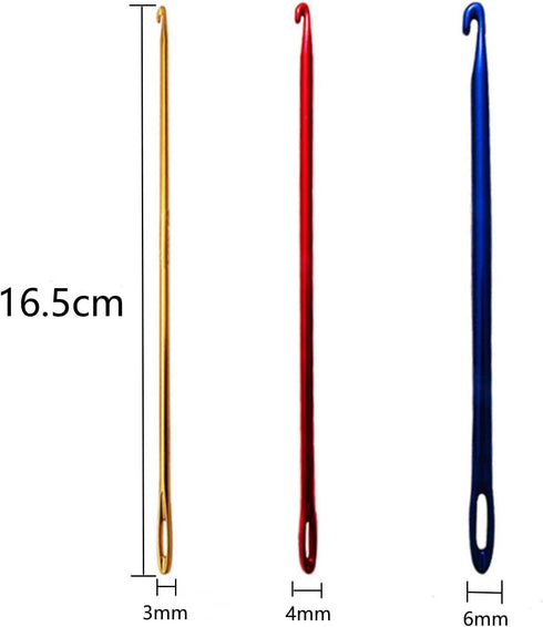 Dorytop Multicolor Aluminum Crochet Hooks Needle Hand Weaving Knitting Tool......