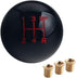DEWHEL Fing Fast Shift Knob 5 Speed Short Throw Shifter M12x1.25 M10x1.5 M10x1.25 M8x1.25 Black...