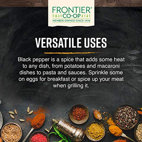 Frontier Co-op Organic Black Pepper (Medium Grind) 6.63oz...
