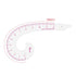 12inch Vary Form Curve Ruler, Sandwich Line Scale, Plastic Comma Shape French Curve Ruler, Clear Muti Function Sewing Ruler for Pattern Making...