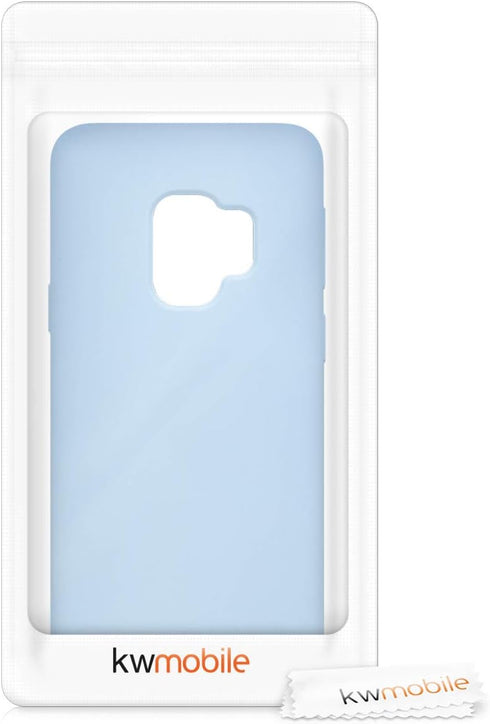 kwmobile Case Compatible with Samsung Galaxy S9 Case - TPU Silicone Phone Cover with Soft Finish - Light Blue Matte...