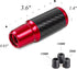 muge racing Carbon Fiber Shift Knob 6 Speeds Pattern Modified Carbon Fiber Aluminum Manual Automatic Gear Shift Knob for Vehicles with 3 Adapters ...
