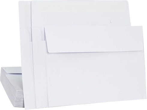 50 Packs 4x6 Envelopes,White A4 Envelopes,4x6 Envelopes for Invitations, Printable Invitation Envelopes,Envelopes Self Seal for Weddings, Invitati...