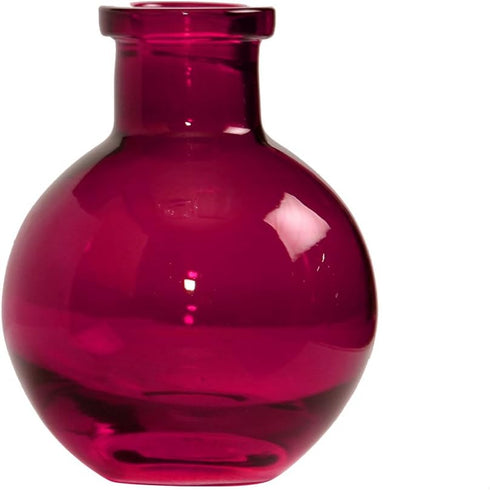 5-Pack Transparent 3.5-Inch Glass Vases, Berry...