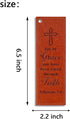 Christian Scripture Bookmarks Faux Leather Bookmark for Reading Lover Bible Verse Inspirational Bookmarks for Women Men Church Office Supplies (fo...