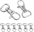CooBigo 30pcs Metal Swivel Clasps Lanyard Snap Hook Lobster Claw Clasp Jewelry Findings Swivel Trigger Snap Hooks (Webbing size:1/2" (13.2mm))#FLQ...