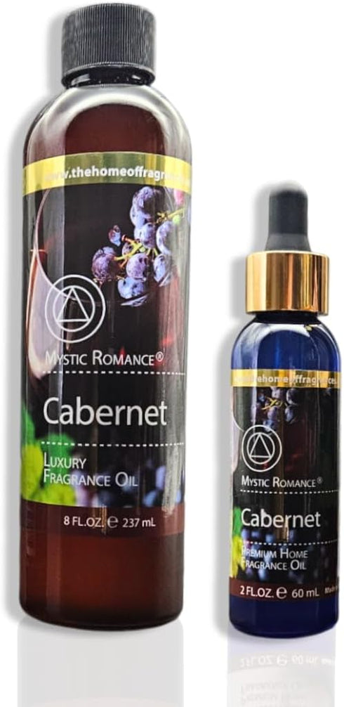 8oz and 2oz Fragrance Oil Set (Two Bottles, one with Dropper) (Pack of 2, Cabernet)...