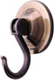 Powerful Wreath Hangers for Window or Glass Door, 4-Pack Powerful Suction Cup Hooks Utility Hooks, Antique Gold...