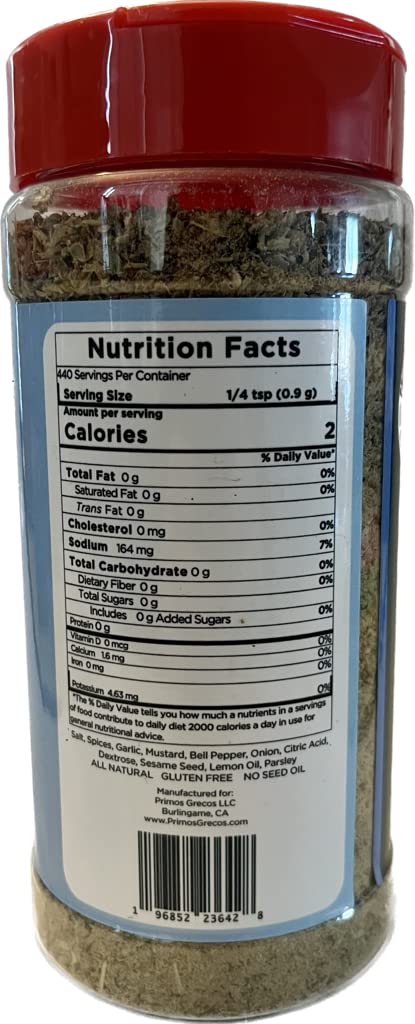 Zeus: Father of Spice, Primos Grecos All Purpose Greek Seasoning and BBQ Rub...