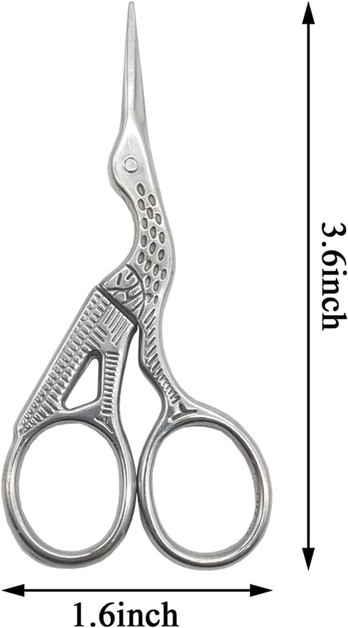 YOOHUA 6PCS Stork Scissors, Crane Design Sewing Scissors Stainless Steel Tip Dressmaker Shears DIY Tools for Embroidery, Craft, Needle Work, Art W...