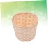 SAFIGLE Bamboo Desk Paper Wastebasket Straw Basket Weaving Organizer Bamboo Storage Basket Rattan Trash Can Pantry Wicker Baskets Wicker Storage S...