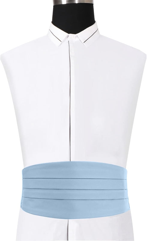 Jacob Alexander Men's Solid Color Cummerbund...