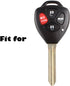 2Pcs XUHANG Sillicone Key fob Skin Key Cover Keyless Entry Remote Case Protector Shell for Toyota Camry Avalon Matrix Corolla Land Cruiser 4 Butto...