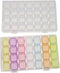 2pcs Nail Art Storage Box, 28 Grids Clear Plastic Jewelry Box Organizer, Bead Storage Containers Diamond Painting Accessories DIY Nail Art Craft...