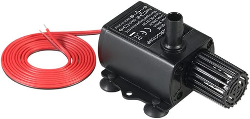 Decdeal Water Pump Aquarium, Submersible Water Pump, DC 12V 5W, Mini quiet Pump for Pond Aquarium Fish Tank, 280L/H, Lift 300cm...