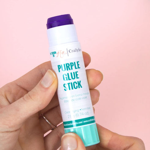 Craftelier - Purple Glue Stick | Purple Glue Stick Specially Designed for Scrapbooking and Craft Projects | Non-Toxic | Transparent and Resistant ...