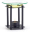 Gifts & Decor Zingz & Thingz Art Deco Collection Structural Metal Oil Warmer, Art, 3.875x3.875x4.5...
