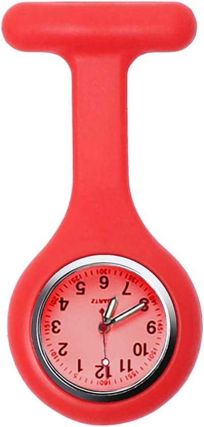 Set of 3 Nurse Fob Watches, Silicone Doctor Pocket Lapel Clip On Watches Gift...
