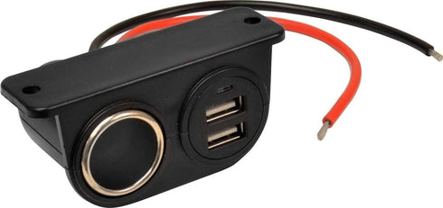 Custom Accessories Compatible with Smartphones, 18003 12V Dual USB Under Dash Mount, Black......