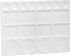 Palette for Watercolors, Oil & Acrylic Paints, Mix & Separate Colors, White, Art 20 Wells, 13” x 10” 4 slated Squares, 4 Squares, 4 Large circular...