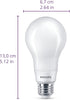 White Dial Flicker-Free Frosted Dimmable A21 Light Bulb - EyeComfort Technology - 1600 Lumen - 5 Shades of White - 12W=100W - E26 Base - Indoor - ...