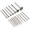 Stone Carving Set 17pcs T Shape Industry Tool Emery Carborundum Polishing Kits Stone Carving Set Carving, Engraving, Grinding...
