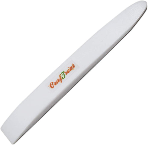 CrafTreat Teflon Bone Folder and Scoring Tool - Lifter - Paper Scorer for Paper Crafting, Origami, Bookbinding, Scrapbooking - Leather Burnishing ...