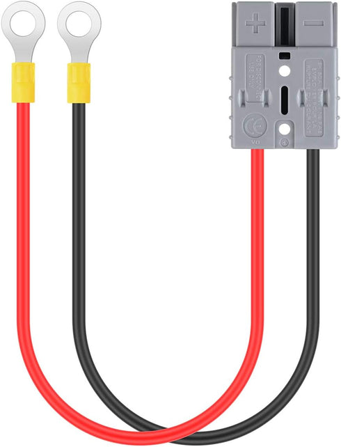 Electric Forklift Charging Plug Line High Current Connector Line Single Head Line 50A Battery Charging Line with O Ring...