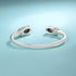 UNY Stainless Steel Cuff Bangles Crystal Mosaic Bracelet Bangle for Women Fashion Jewelry BR75854...