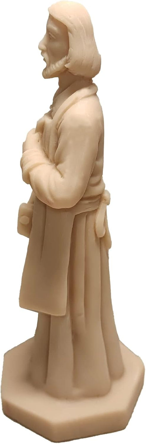 St Joseph Statue for Selling House Kit Resin Saint Joseph Figurine for Protecting Home with Instruction Card and House Prayer Complete Set (Beige)...