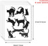Grenerics Black Cat Wall Stickers for Kids Cat Wall Decals Bedroom Cat Vinyl Sticker Wall Art Stickers 36PCSby Baryuefull...