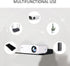 OLizee® Drill-Free Wall Mount Floating Display Shelf with Cable Hole Baby Monitor Projector Wall Shelf Video Camera Wall Holder WiFi Router Storag...